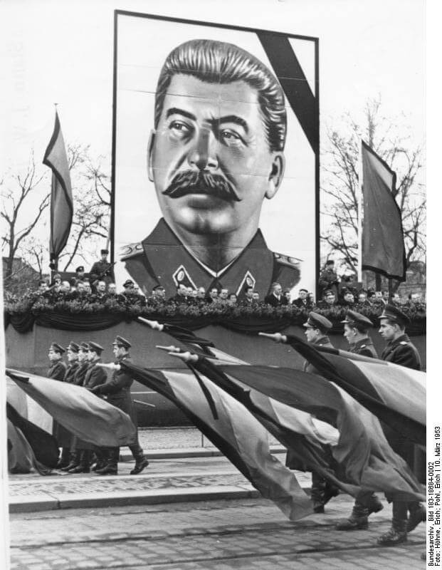 Joseph Stalin portrait march