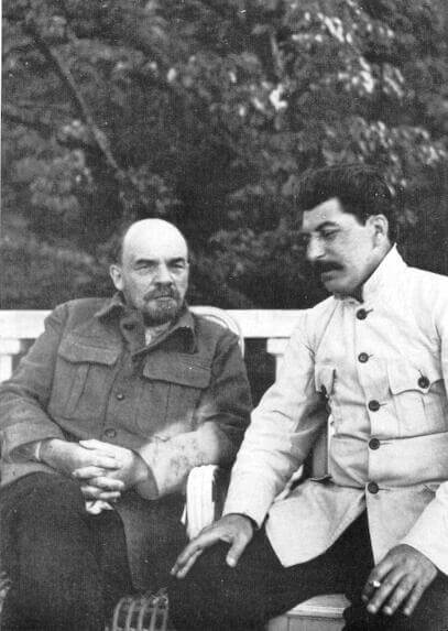 Vladimir Lenin and Joseph Stalin in 1922