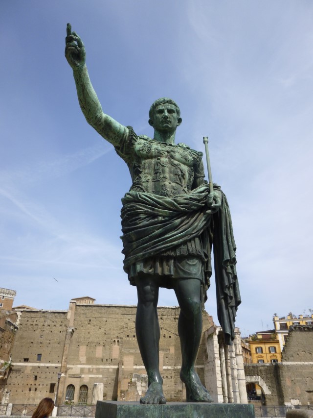 A statue of Augustus - the first true Roman Emperor