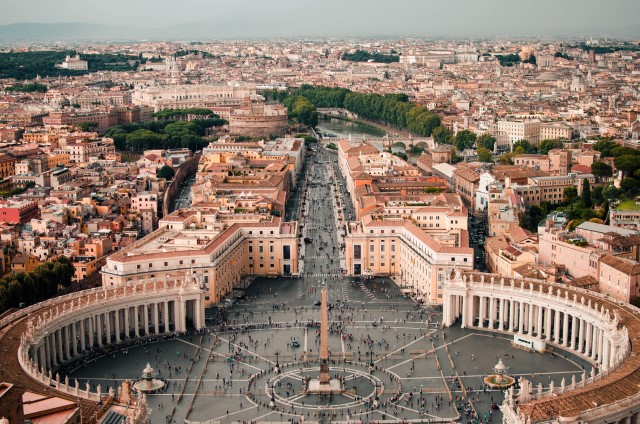 Vatican City - a city-state surrounded by Rome and home to the Pope