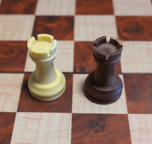 Rook on a chess board