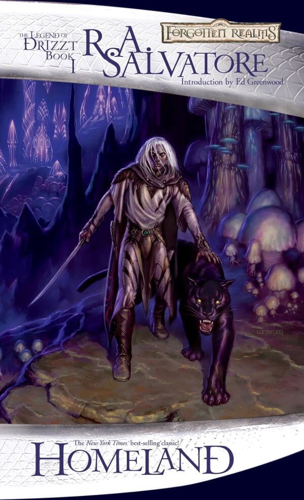 Homeland by R.A. Salvatore. Best High Fantasy Books.