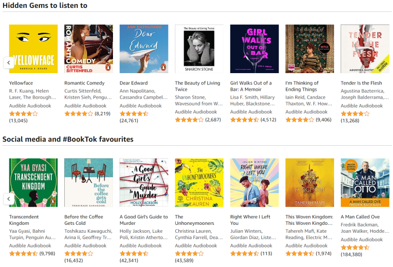 audible membership - best summer gifts for readers