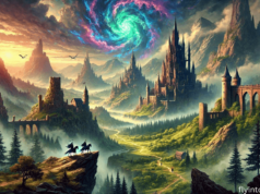 23 Best Epic Fantasy Books That Every Fan Should Read Epic fantasy scene featuring a magical battle between warriors and mystical creatures. Glowing swords, enchanted beasts, and magical energy create a dramatic and immersive fantasy world. Perfect for capturing the essence of high-stakes adventure.