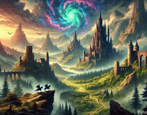 23 Best Epic Fantasy Books That Every Fan Should Read Epic fantasy scene featuring a magical battle between warriors and mystical creatures. Glowing swords, enchanted beasts, and magical energy create a dramatic and immersive fantasy world. Perfect for capturing the essence of high-stakes adventure.
